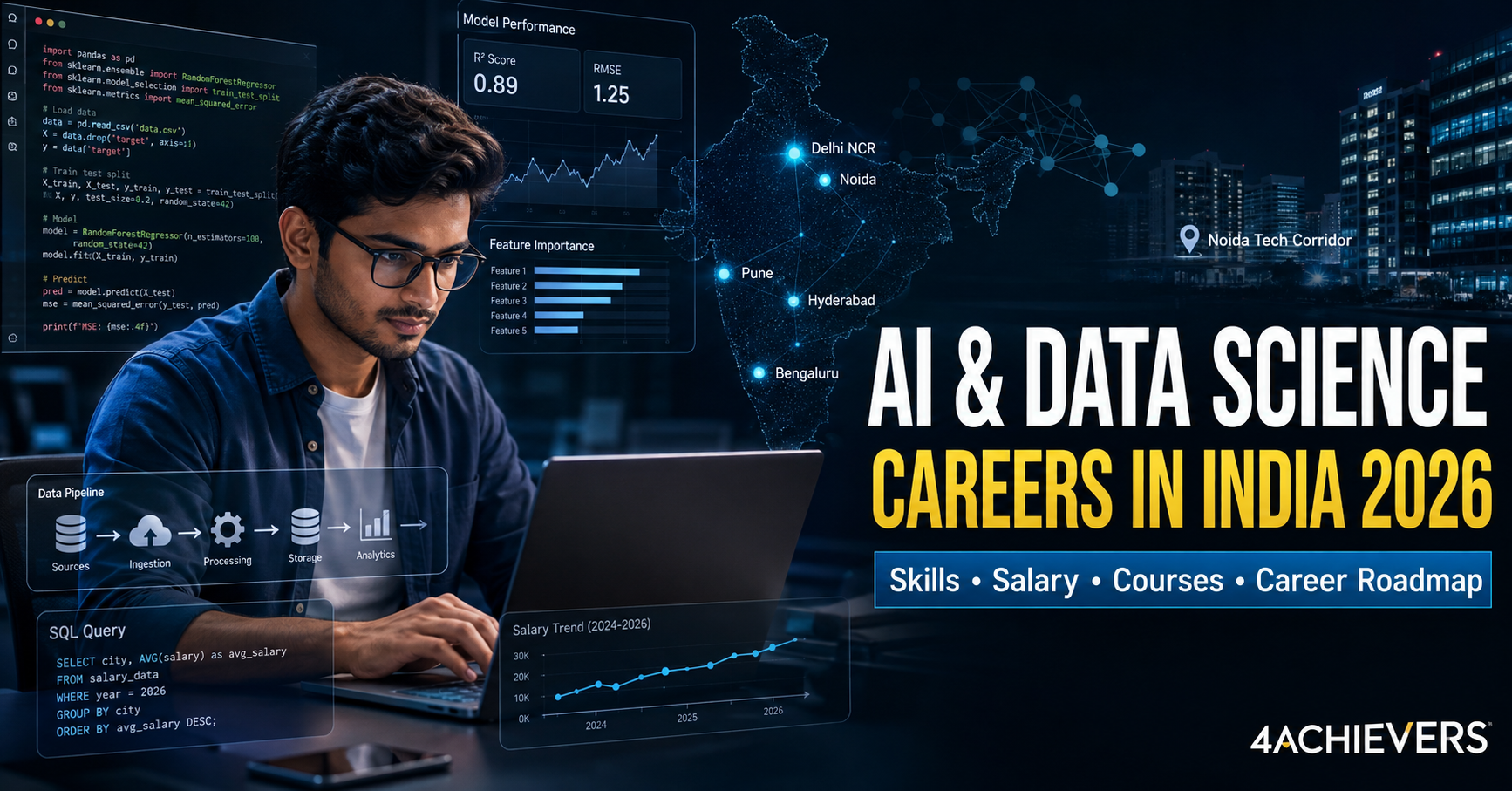 AI & Data Science Careers in India 2026 | 4Achievers - AI and Data Science careers in India 2026 Tutorial